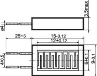 Конструктивное исполнение корпуса фоторезистора СФ2-2